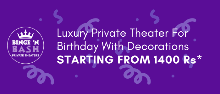 Luxury Private Theater For Birthday With Decorations
